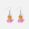 Watering Can Duck Earrings
