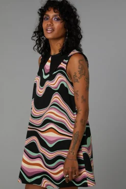 Wave Craze Print Dress