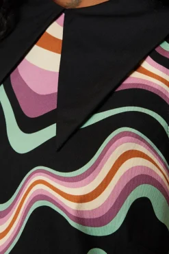 Wave Craze Print Dress