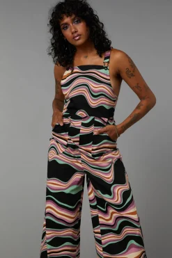 Wave Craze Print Overall