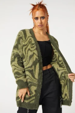 Who Are You Geo Knit Cardi