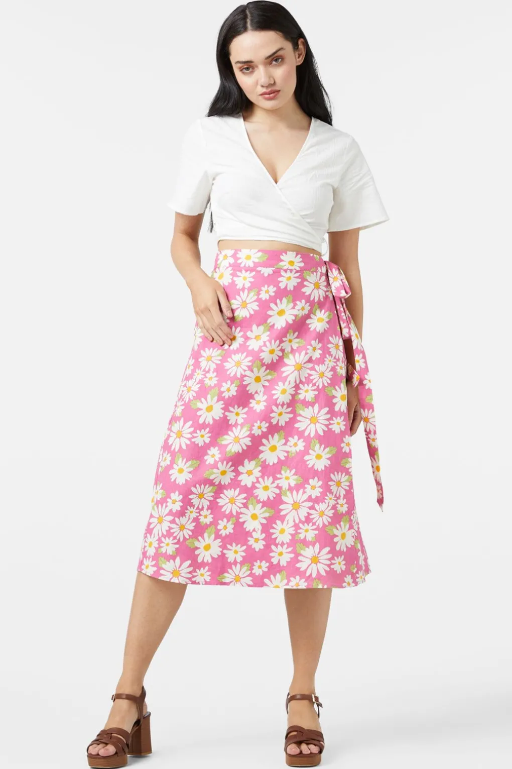 Wild Daisy Wrap Skirt