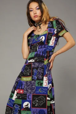 Wolf Pack Print Dress