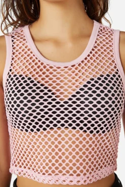 Wounded Wide Mesh Tank