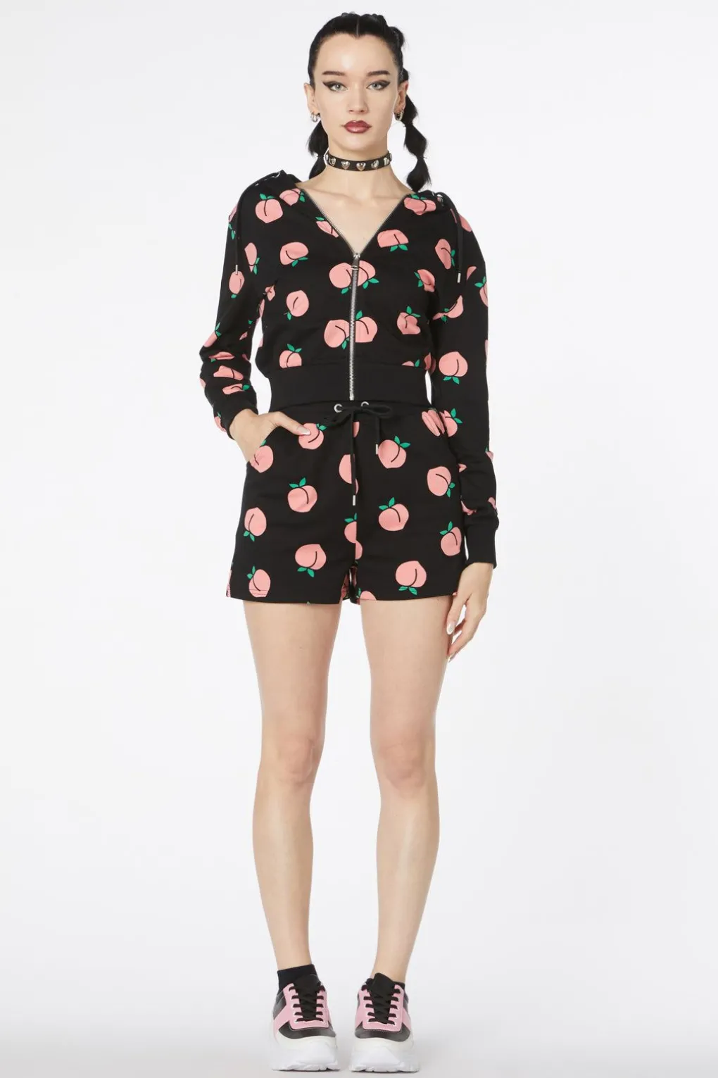 You Peach Cotton Hoodie