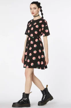 You Peach Cotton Smock Dress