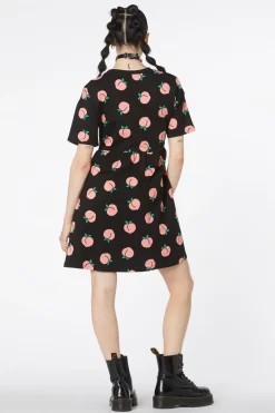 You Peach Cotton Smock Dress