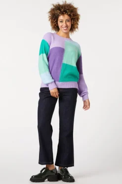 Zina Patchwork Sweater