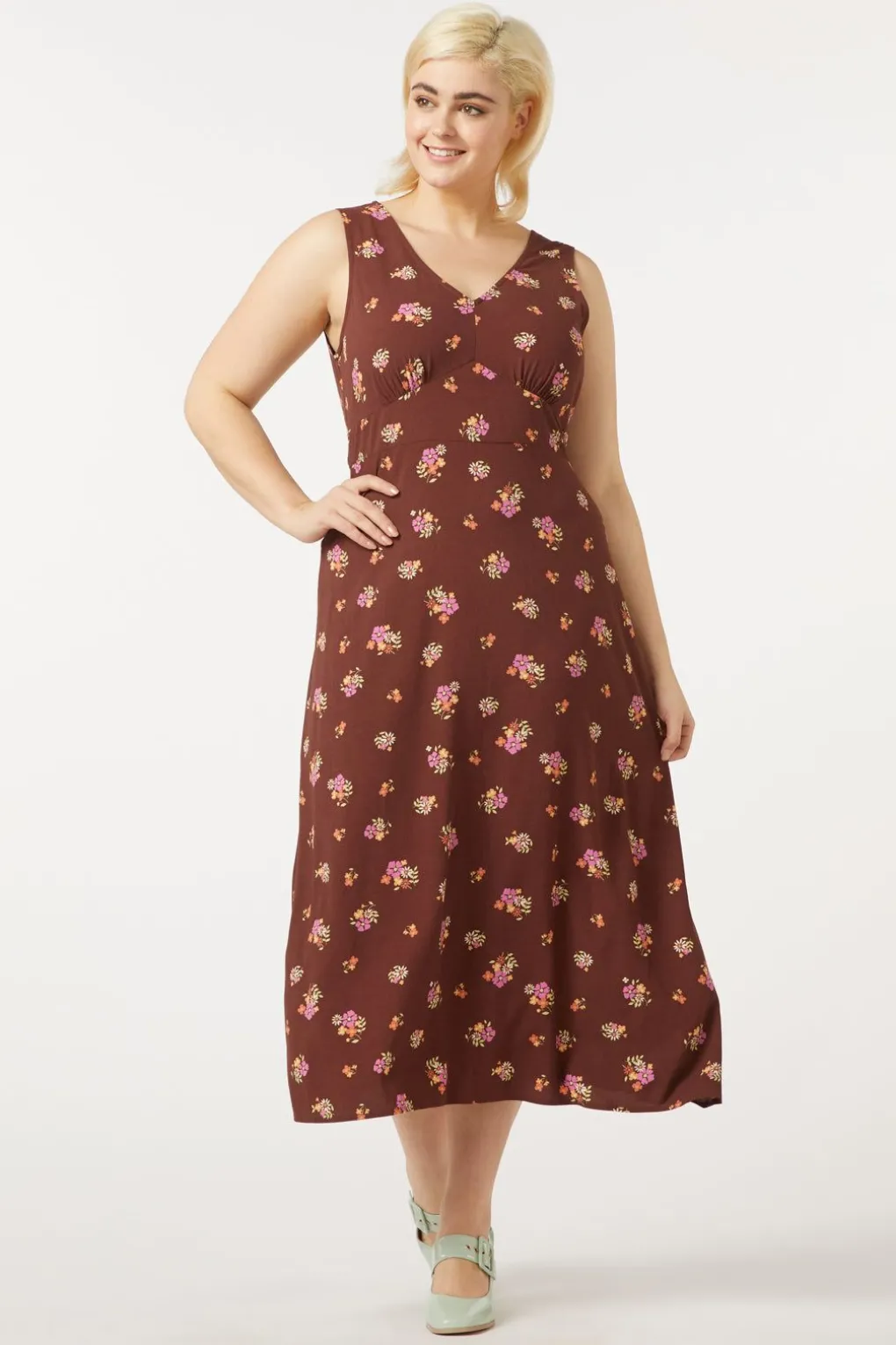 Ziva Floral Midi Dress