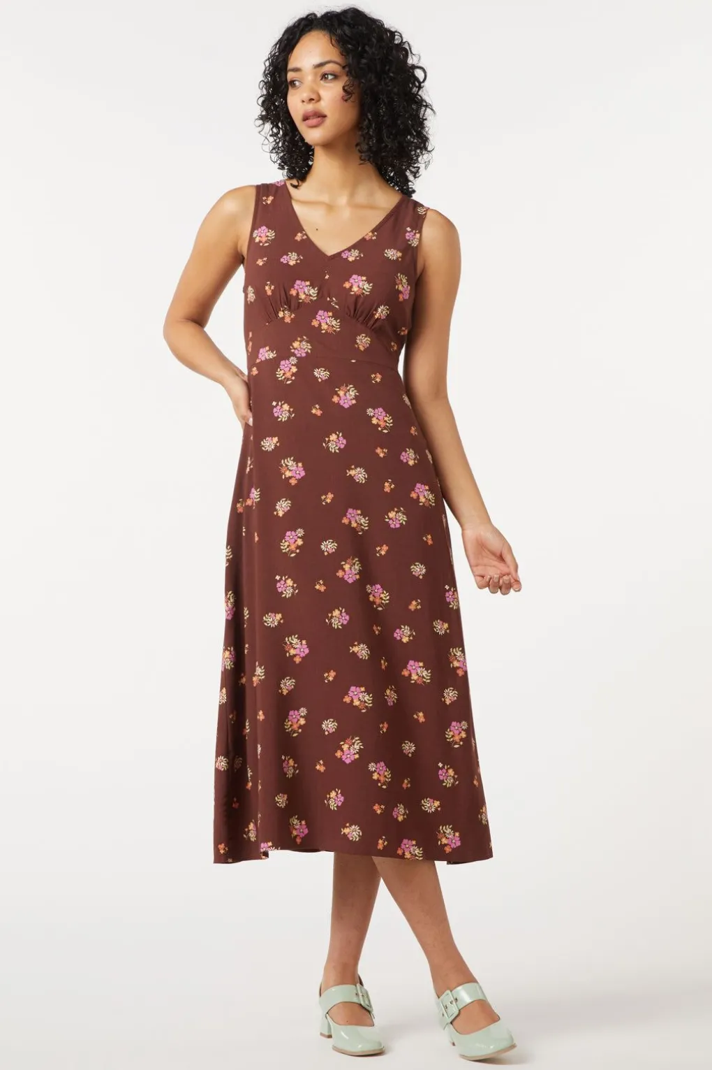 Ziva Floral Midi Dress